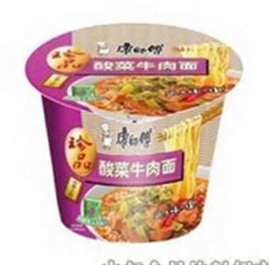 康师傅珍品乐桶面